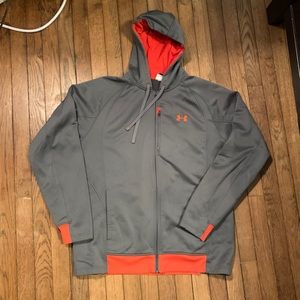 Grey Under Armour Zip-Up Hoodie